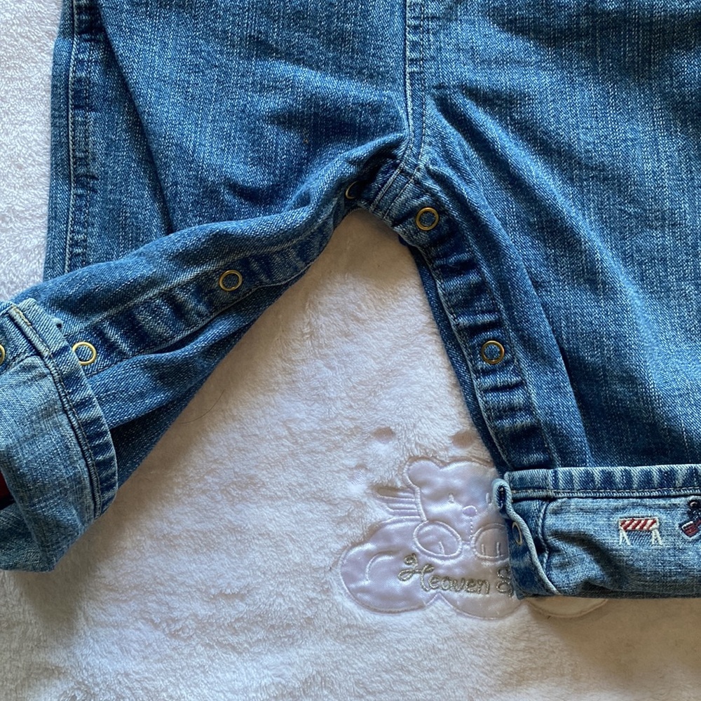 Boys: Vintage Jean Overalls (Builder Theme)- size 12 mos EUC - Picture 3 of 6